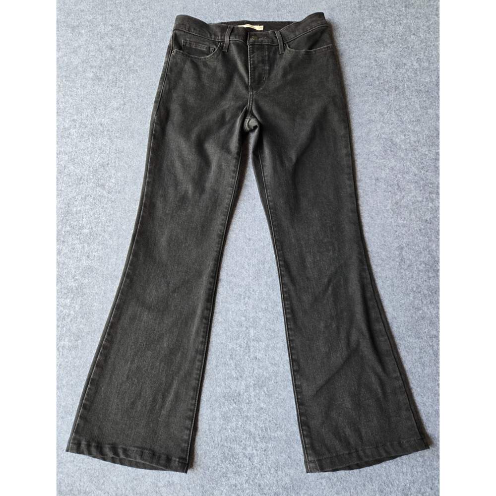 Levi's Women's Jeans 315 Shaping Boot Cut Black Wash Denim Mid Rise Stretch 28